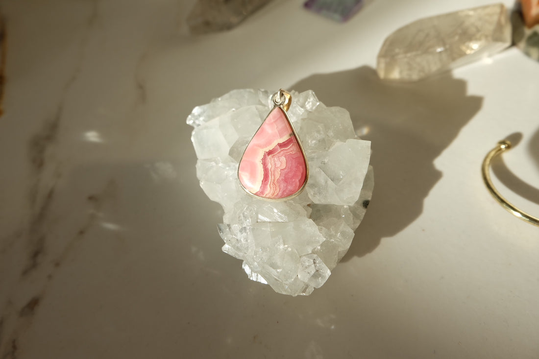 Pendentif Rhodocrosite Argent 925