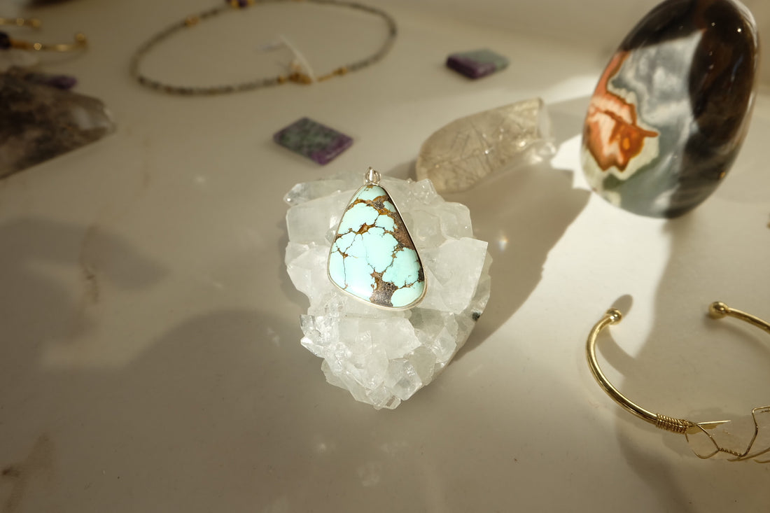 Pendentif Turquoise Argent 925