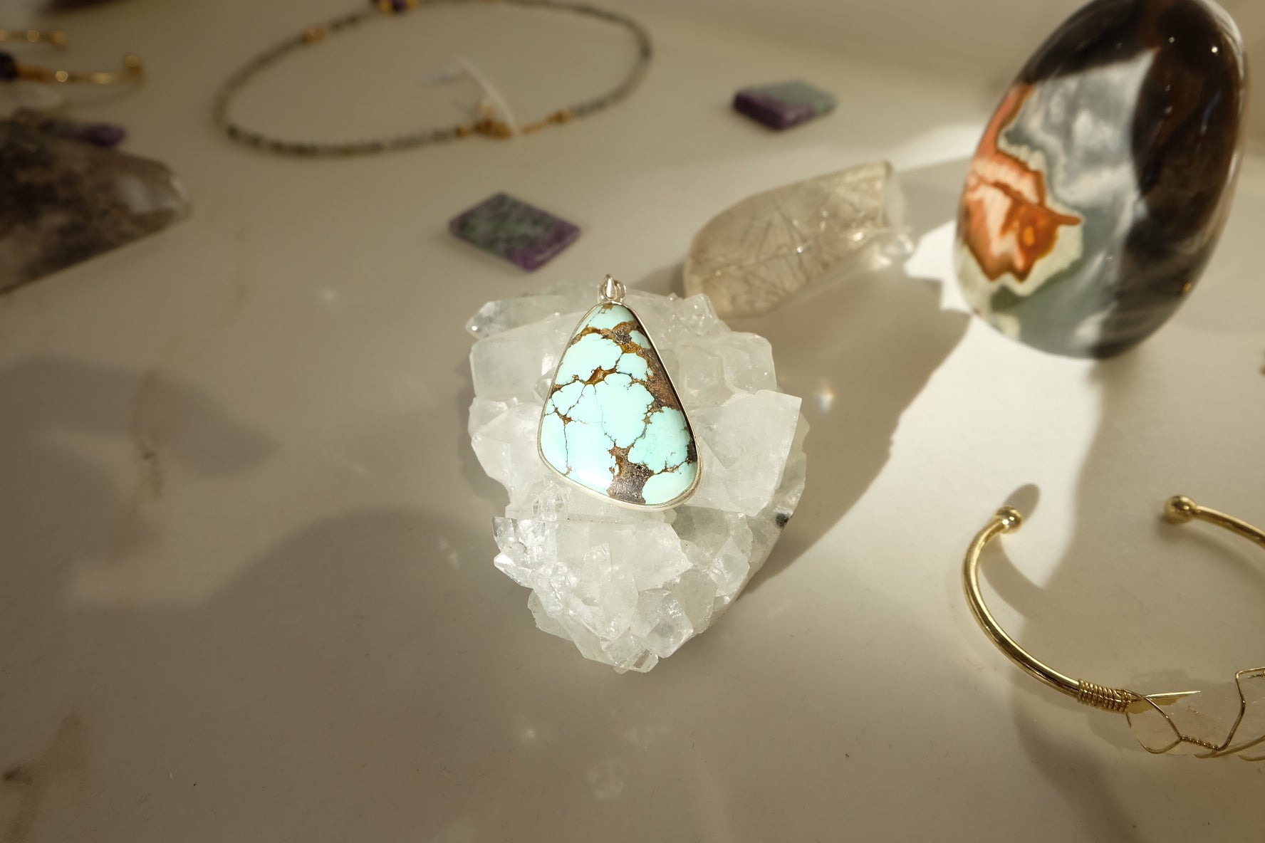 Pendentif Turquoise Argent 925