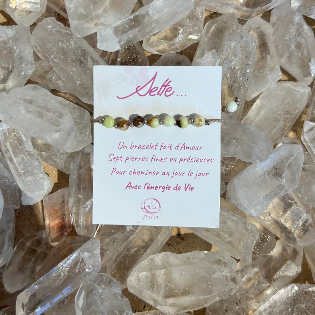 Bracelets Sette & Magnesite Citron