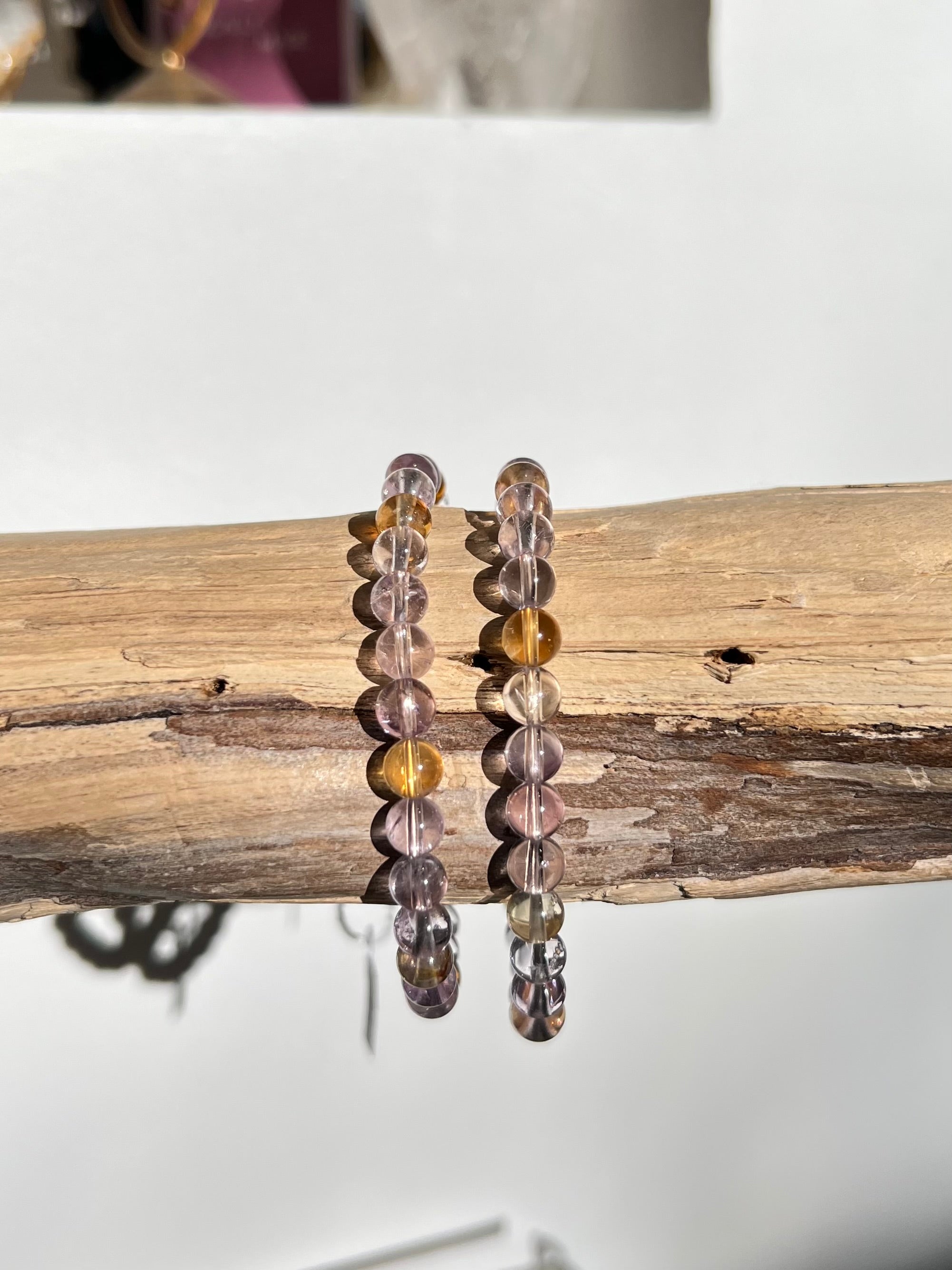 Bracelet Boules Amétrine 6mm