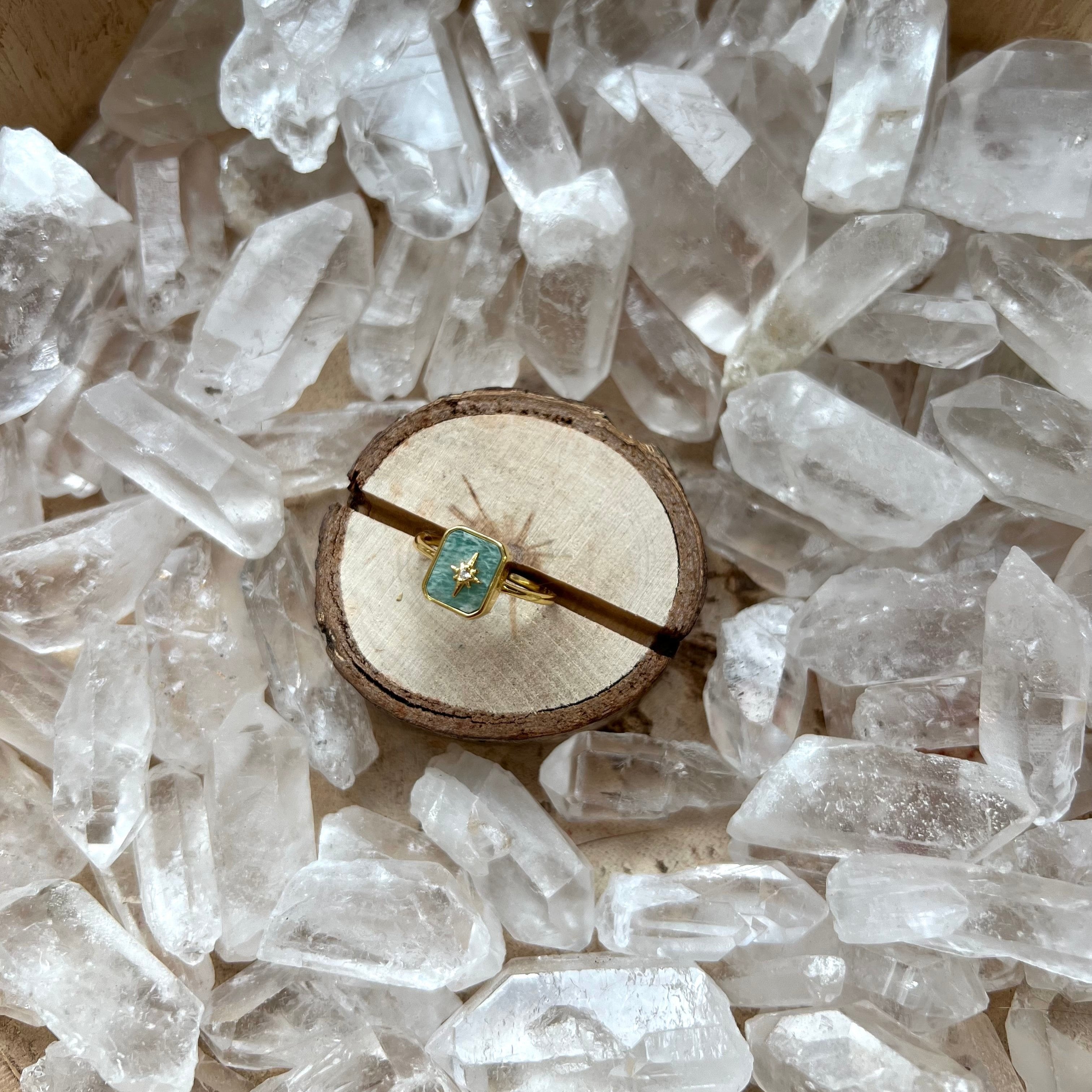 Bague Amazonite