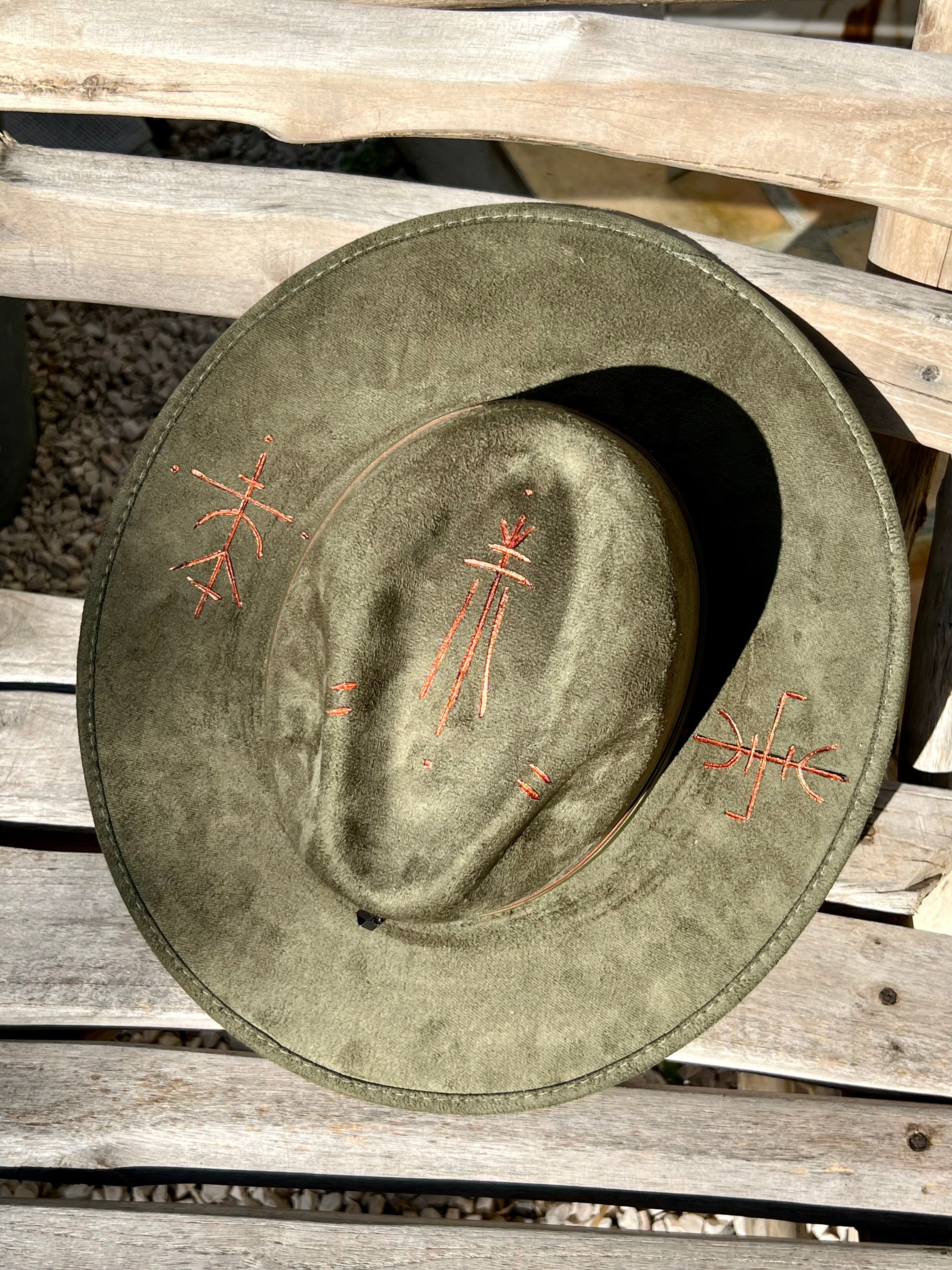 Chapeau Boho Ibiza Tribal & Quartz Fumé