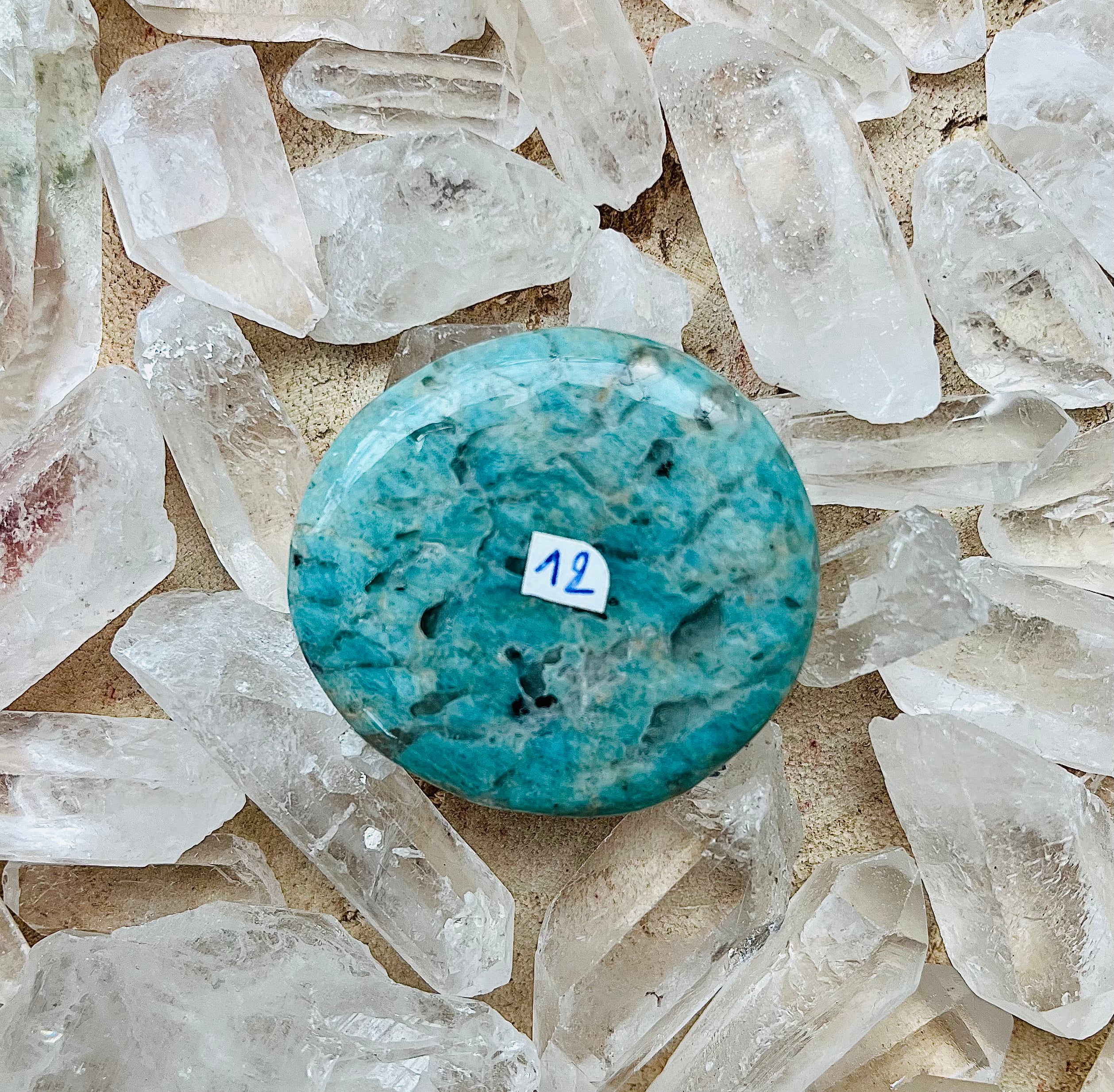 amazonite pierre plate