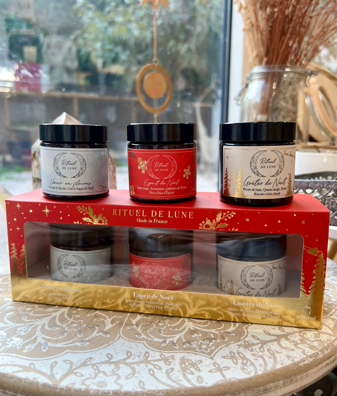 Lot de 3 bougies Rituel de Lune