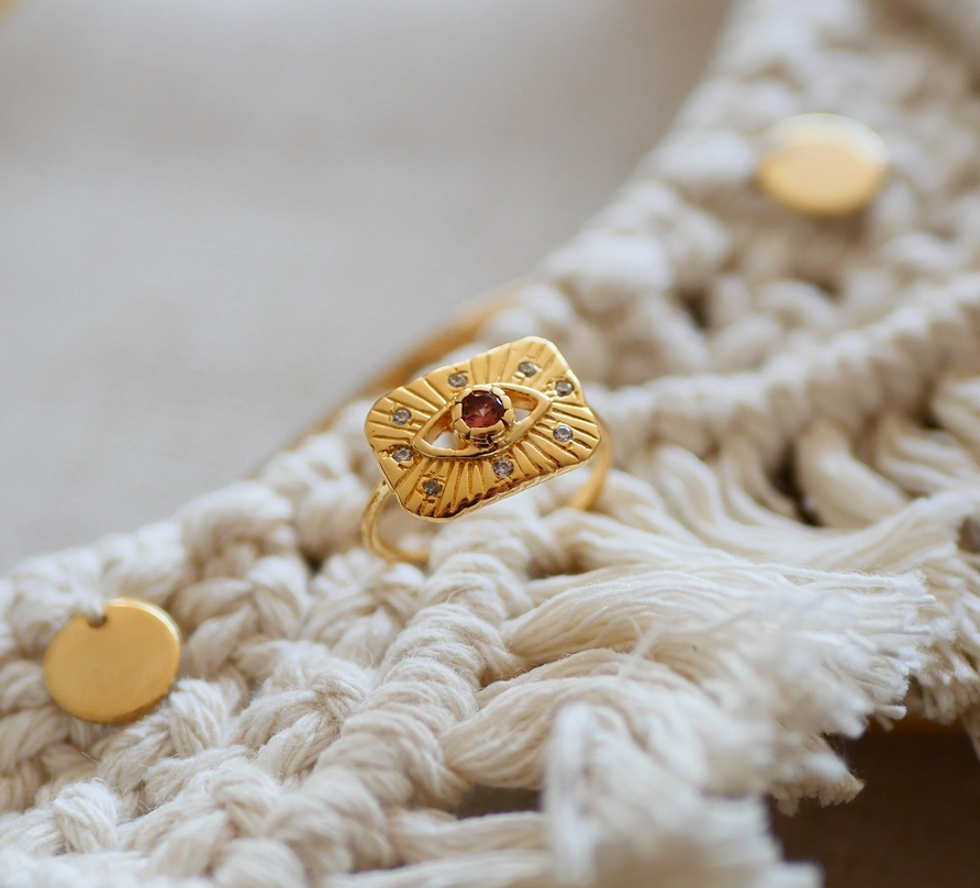 Bague Oeil doré