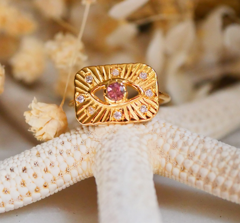 Bague Oeil doré