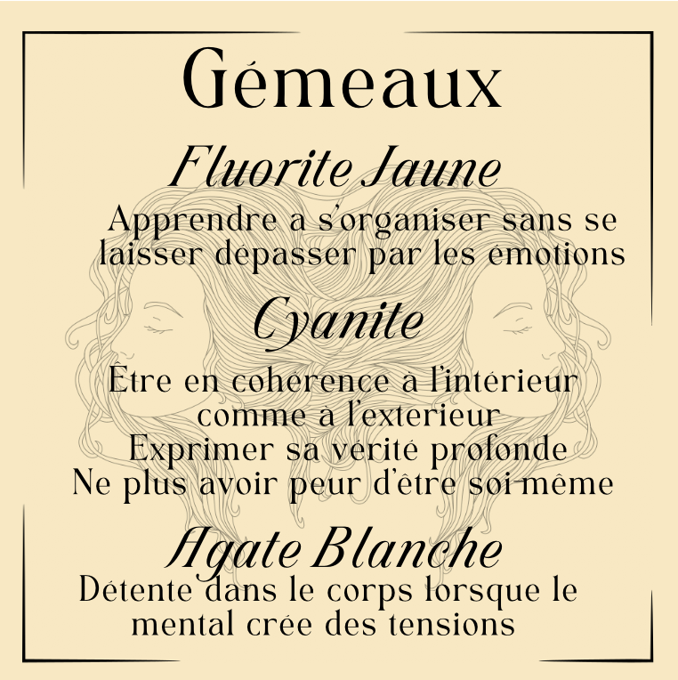Kit de Pierres Signe Gémeaux