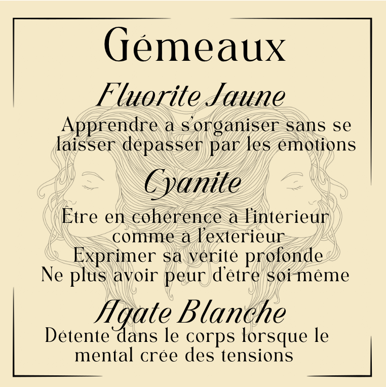 Kit de Pierres Signe Gémeaux