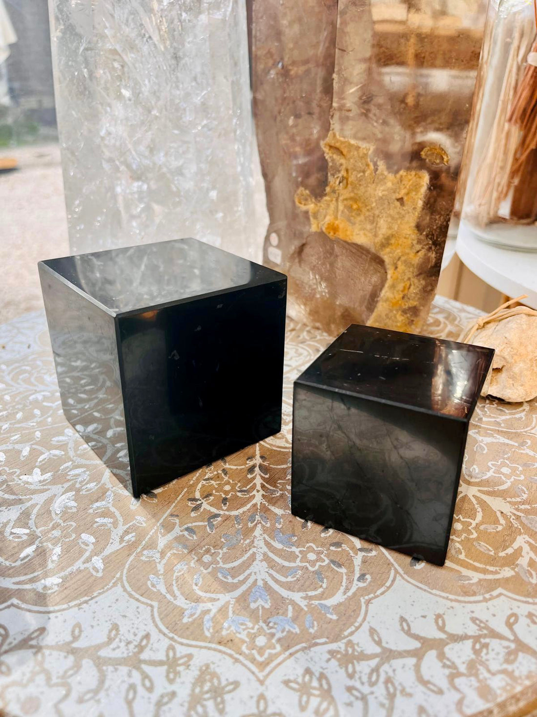 Cube Shungite, objet de décoration, protection