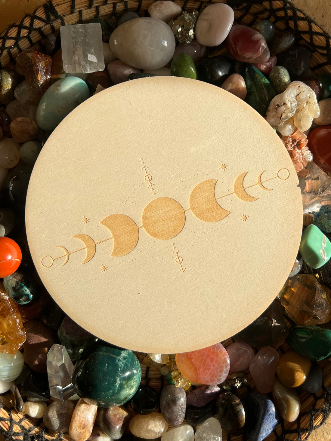 Plateau en bois M cycle lunaire