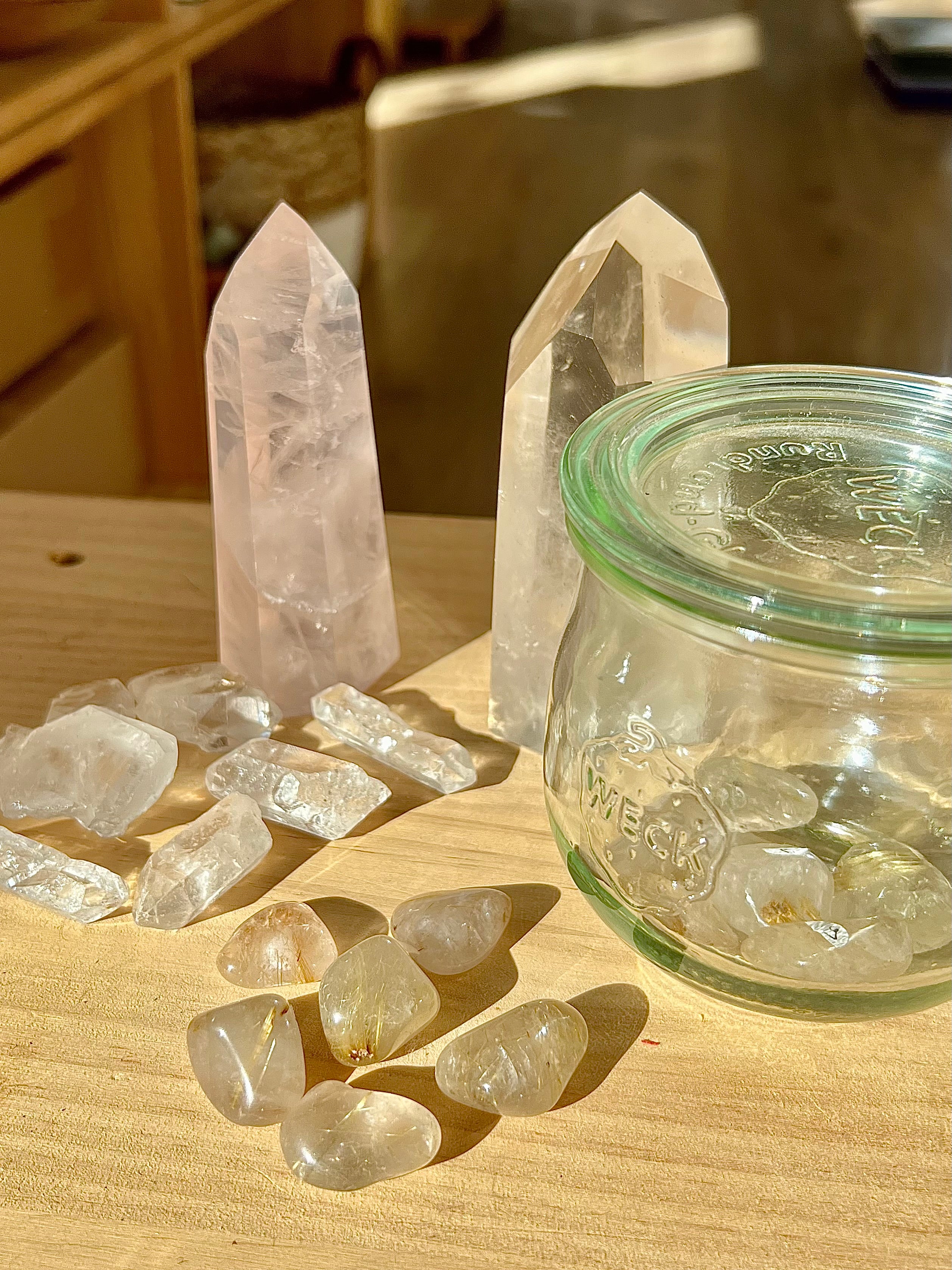 Quartz rutile
