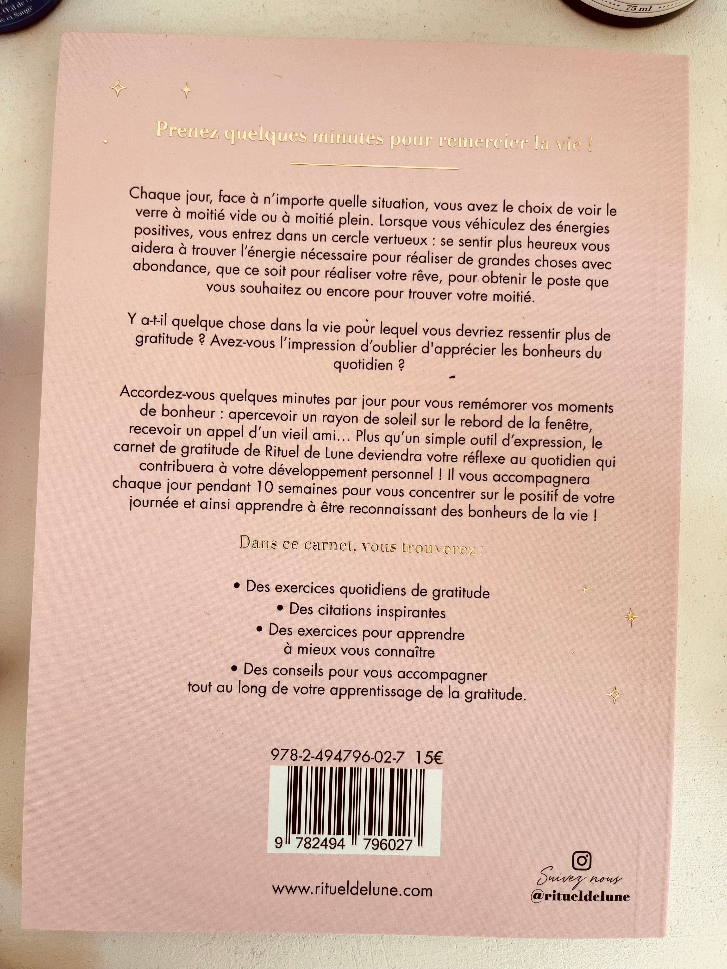 Carnet de gratitude