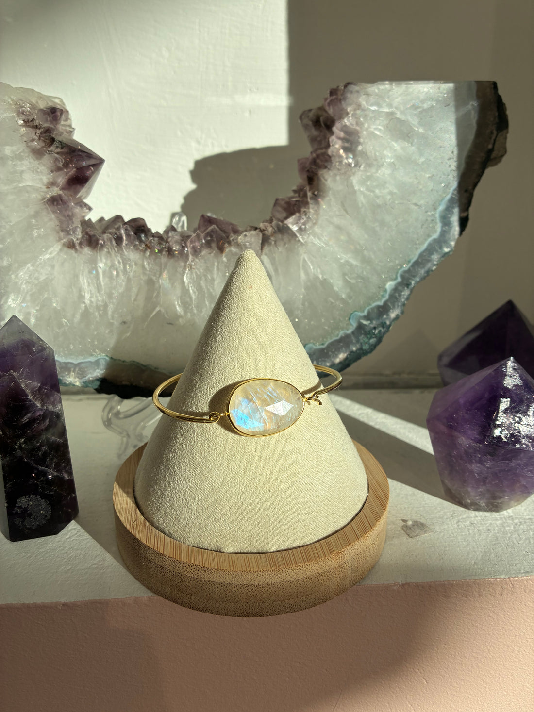 Bracelet Labradorite Blanche