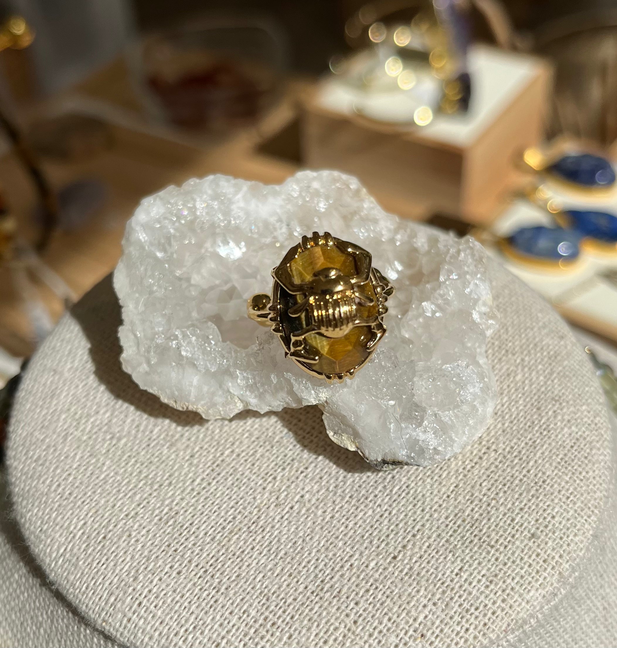 Bague Scarabée plaqué Or