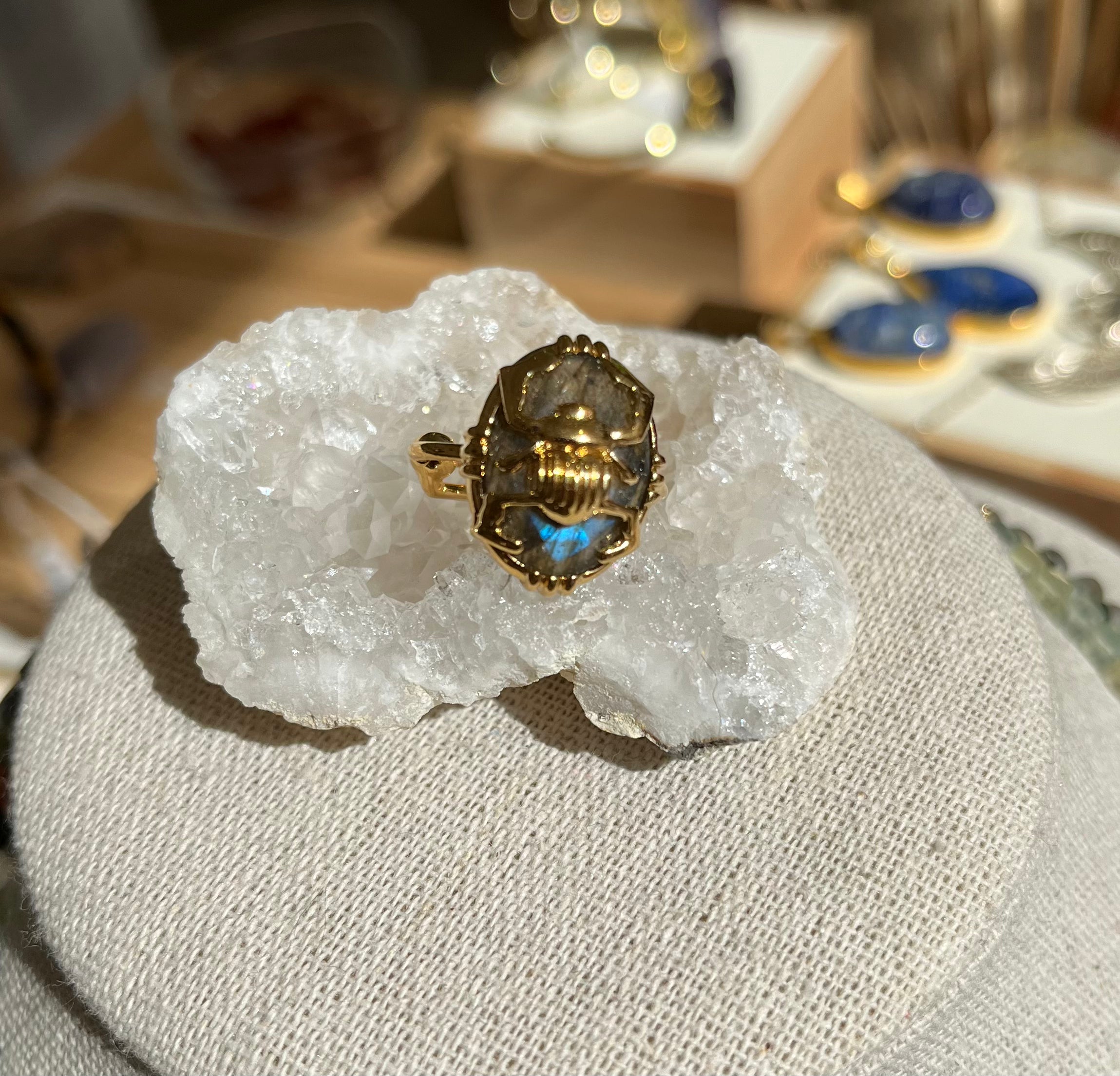 Bague Scarabée plaqué Or
