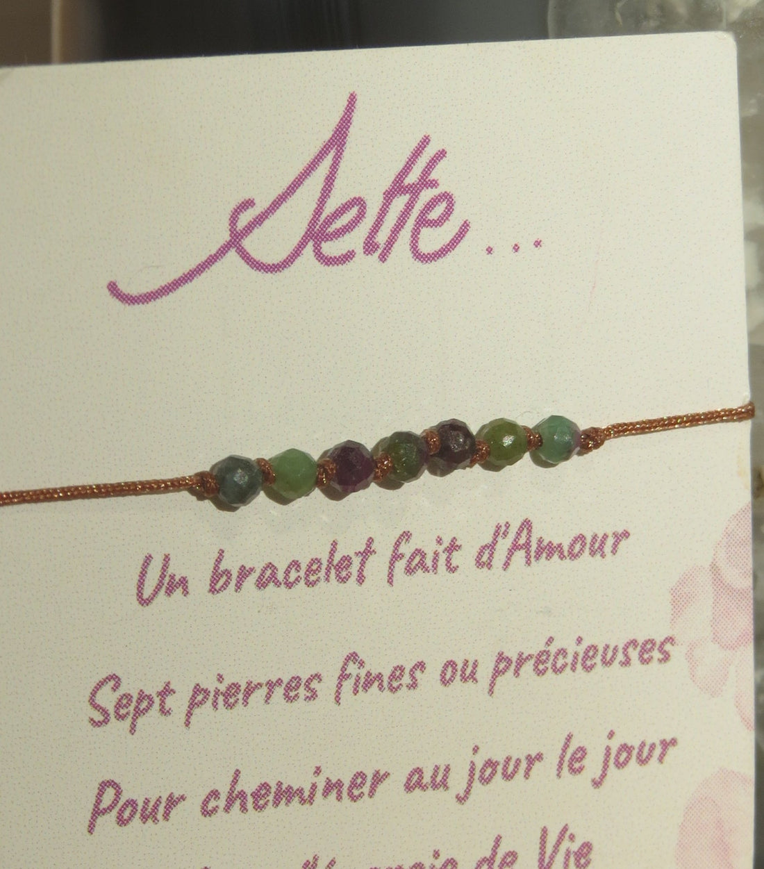 Bracelets Sette & Rubis Fuschite