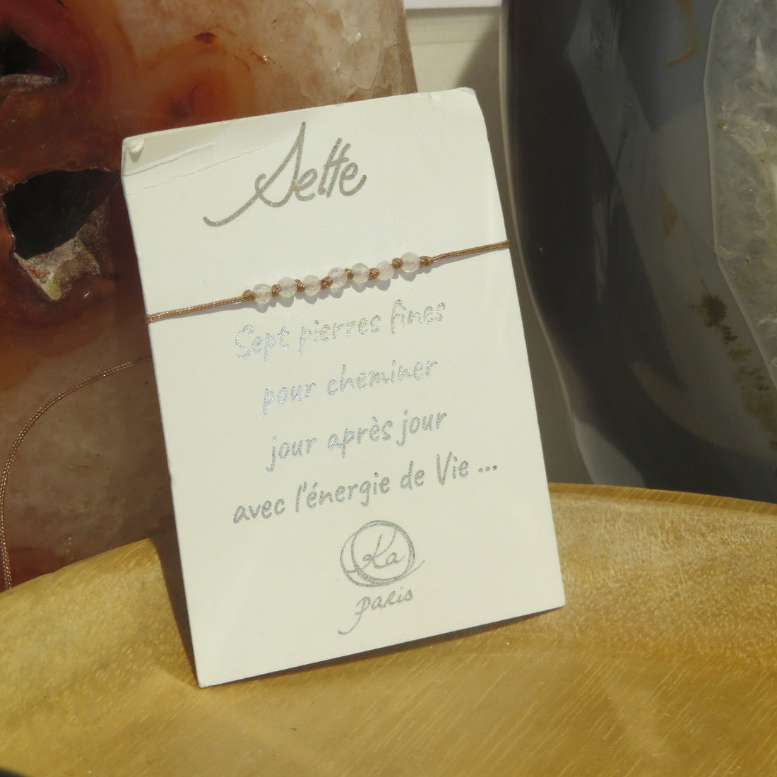 Bracelets Sette & Labradorite Blanche