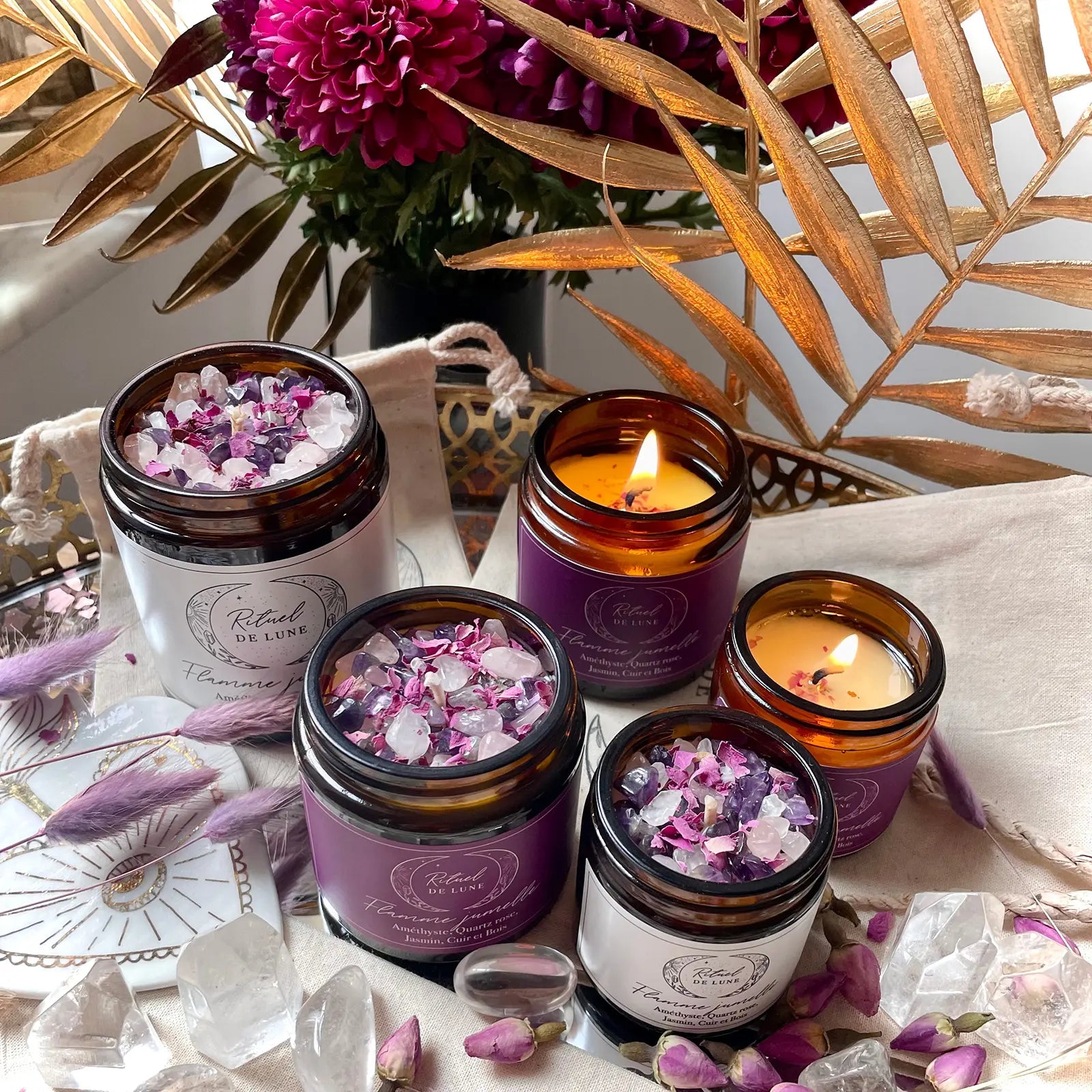 Bougie Rituel de Lune "Flamme Jumelle" 60ml