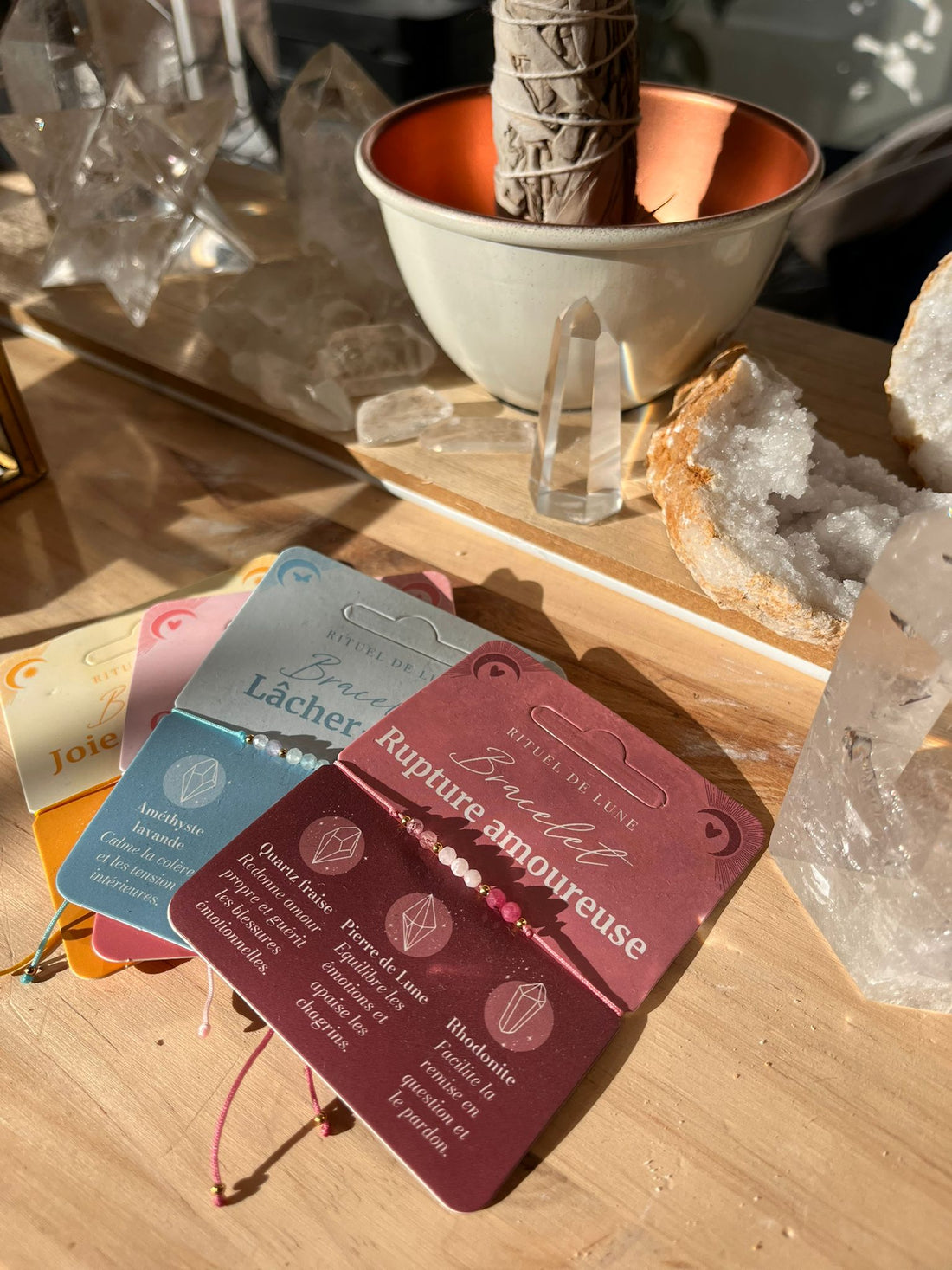 bracelet idee cadeau intentions pierres