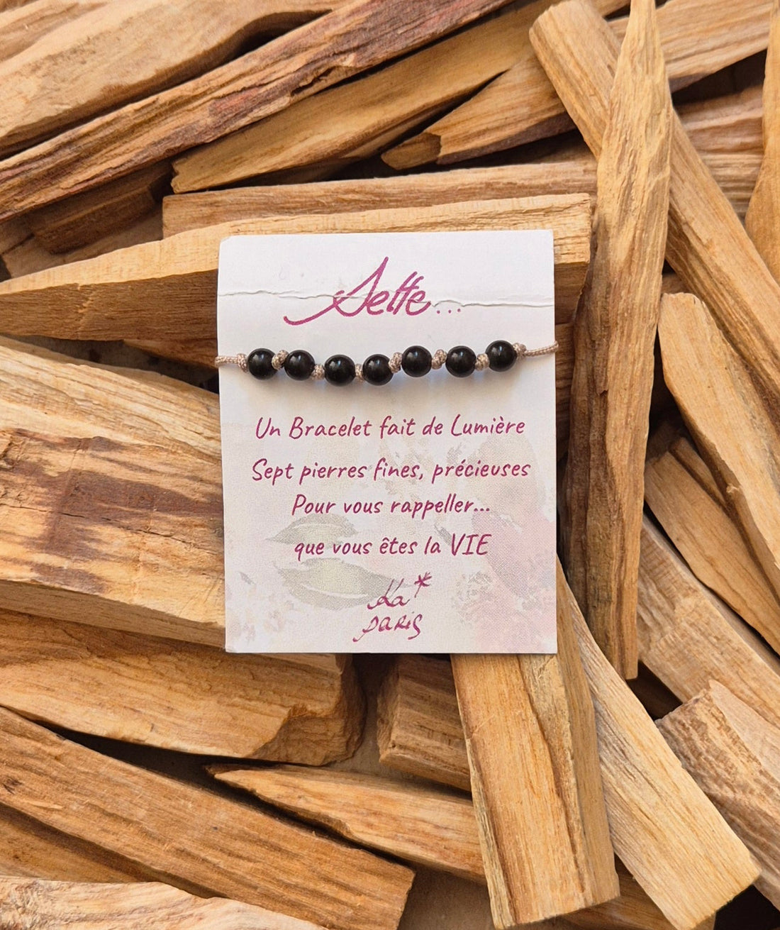 bracelet bijoux obsidienne oeil celeste