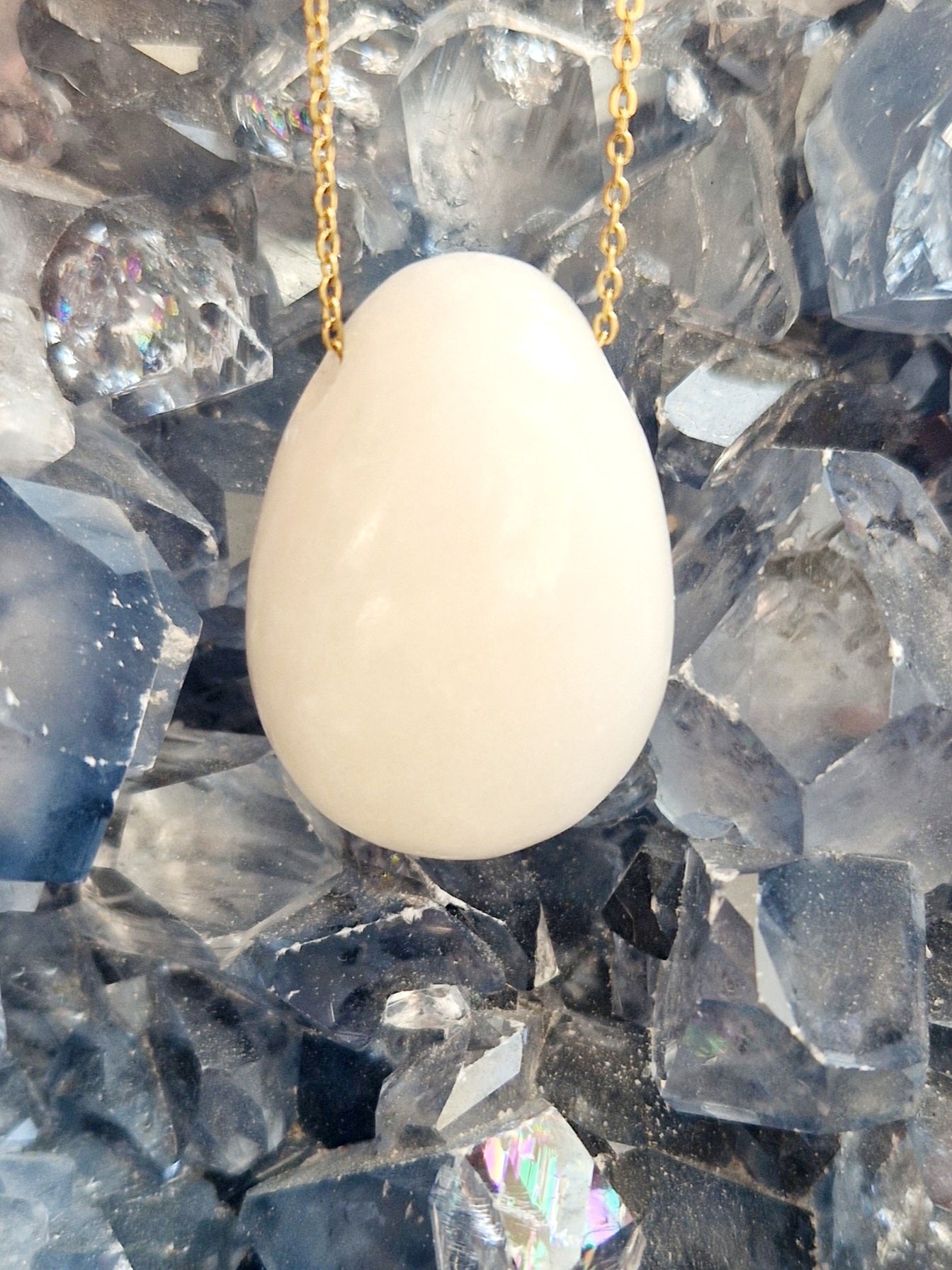 pendentif jade blanc