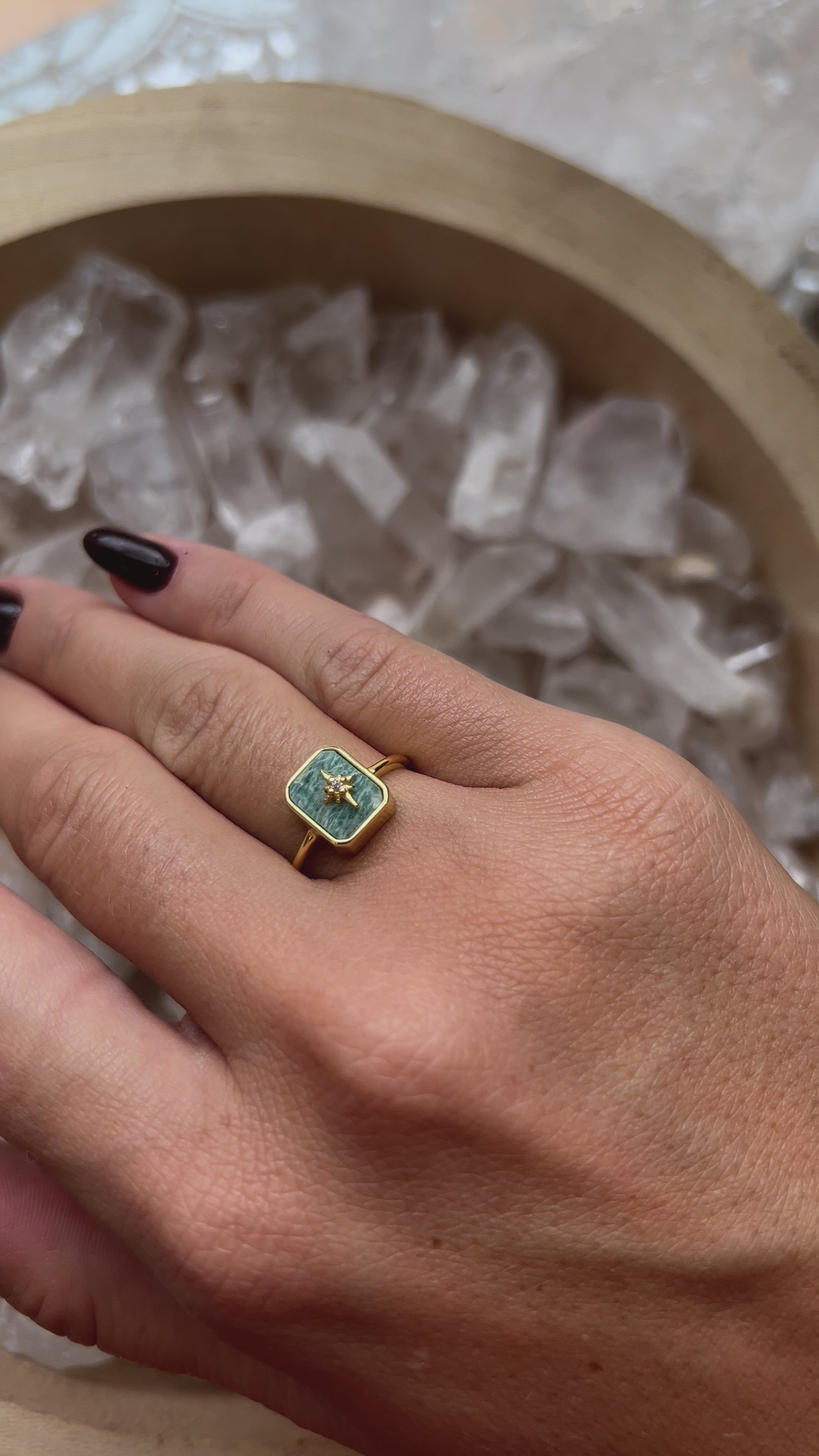 Bague Amazonite