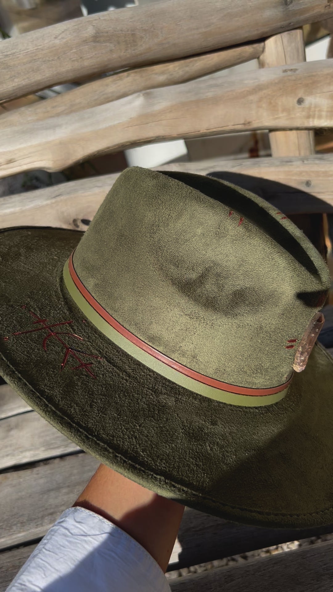 Chapeau Boho Ibiza Tribal & Quartz Fumé