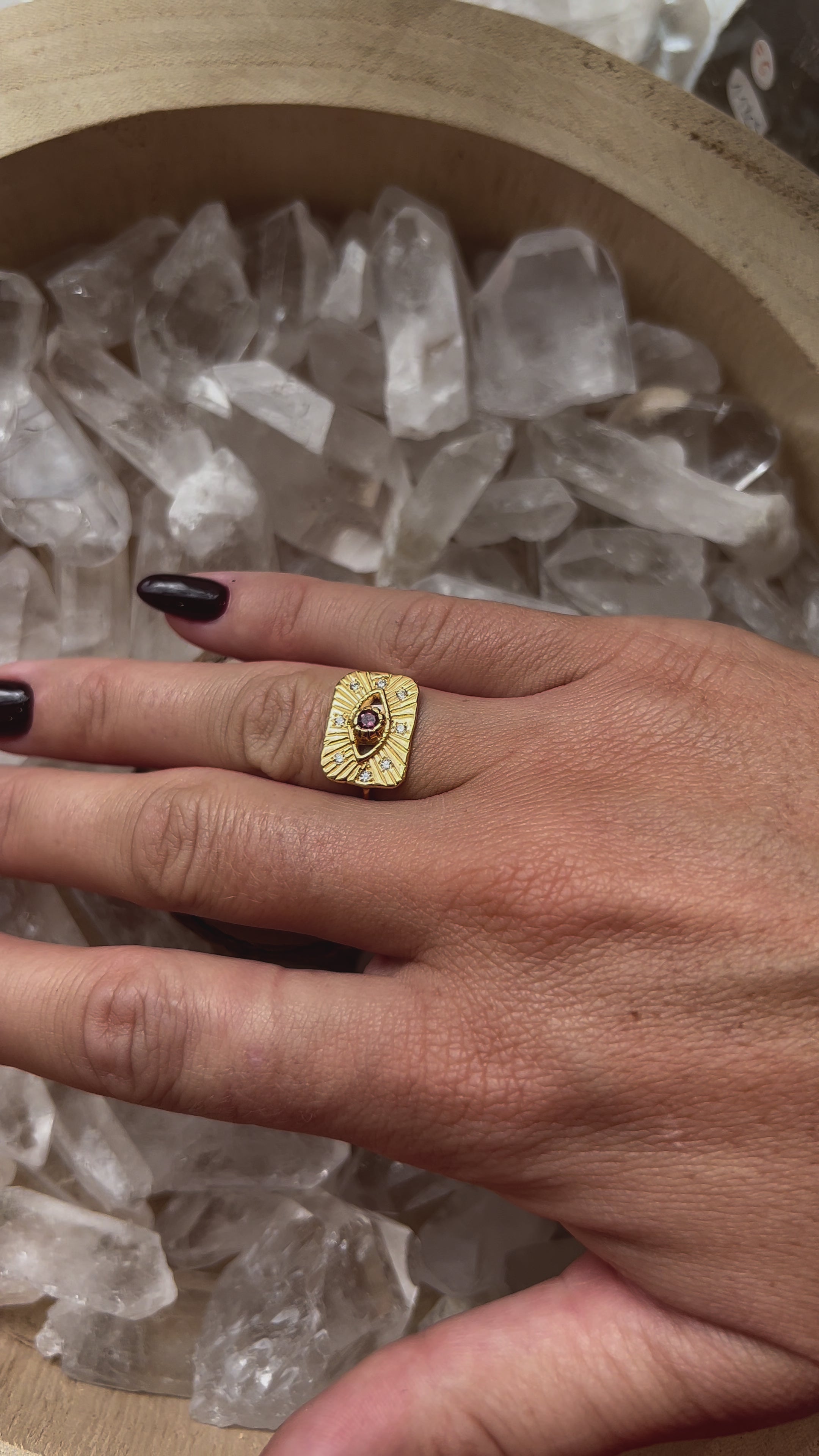 Bague Oeil doré