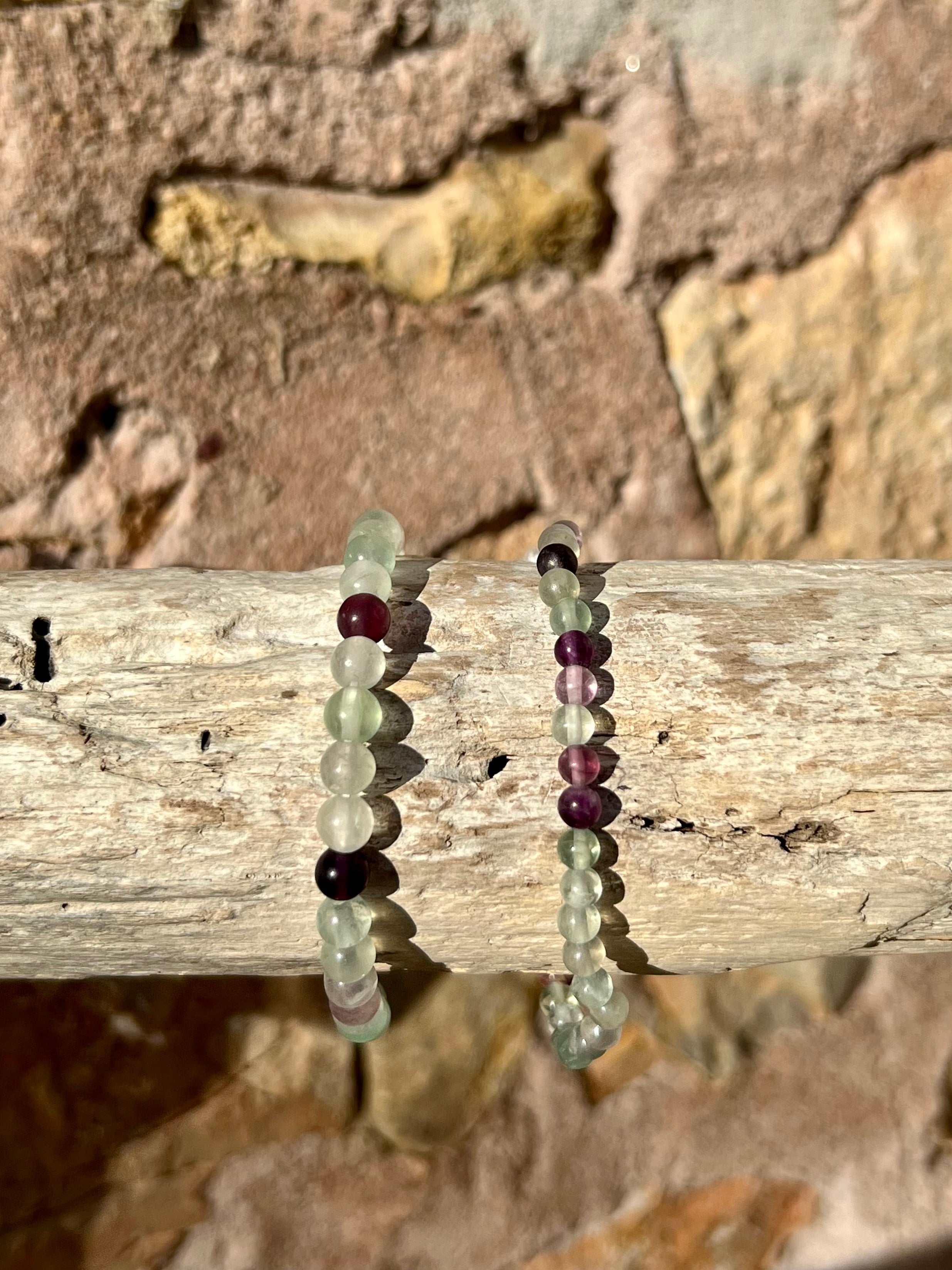 Bracelet boule Fluorite