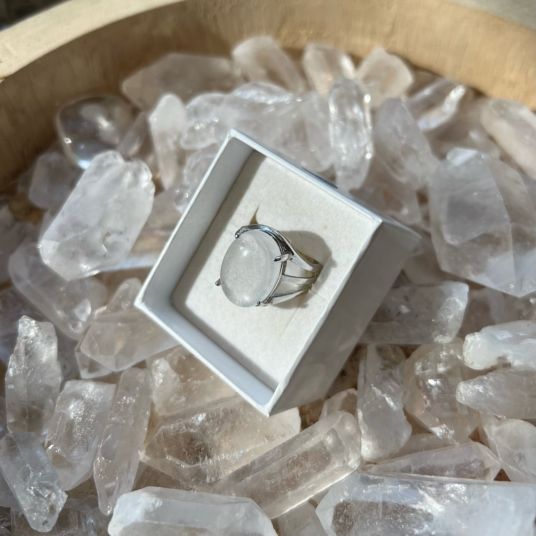 Bague Cristal de Roche Argent 925