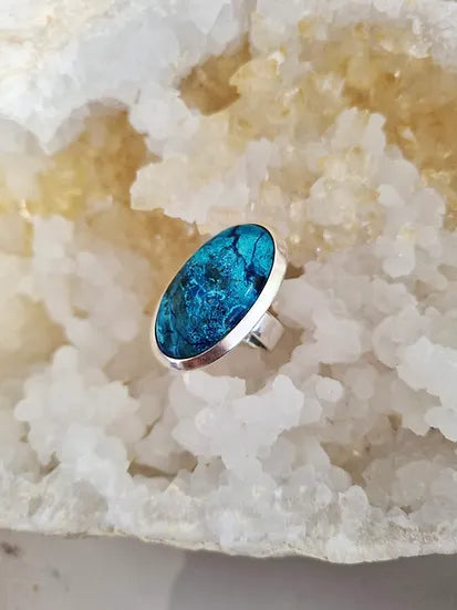 Bague Chrysocolle en argent 