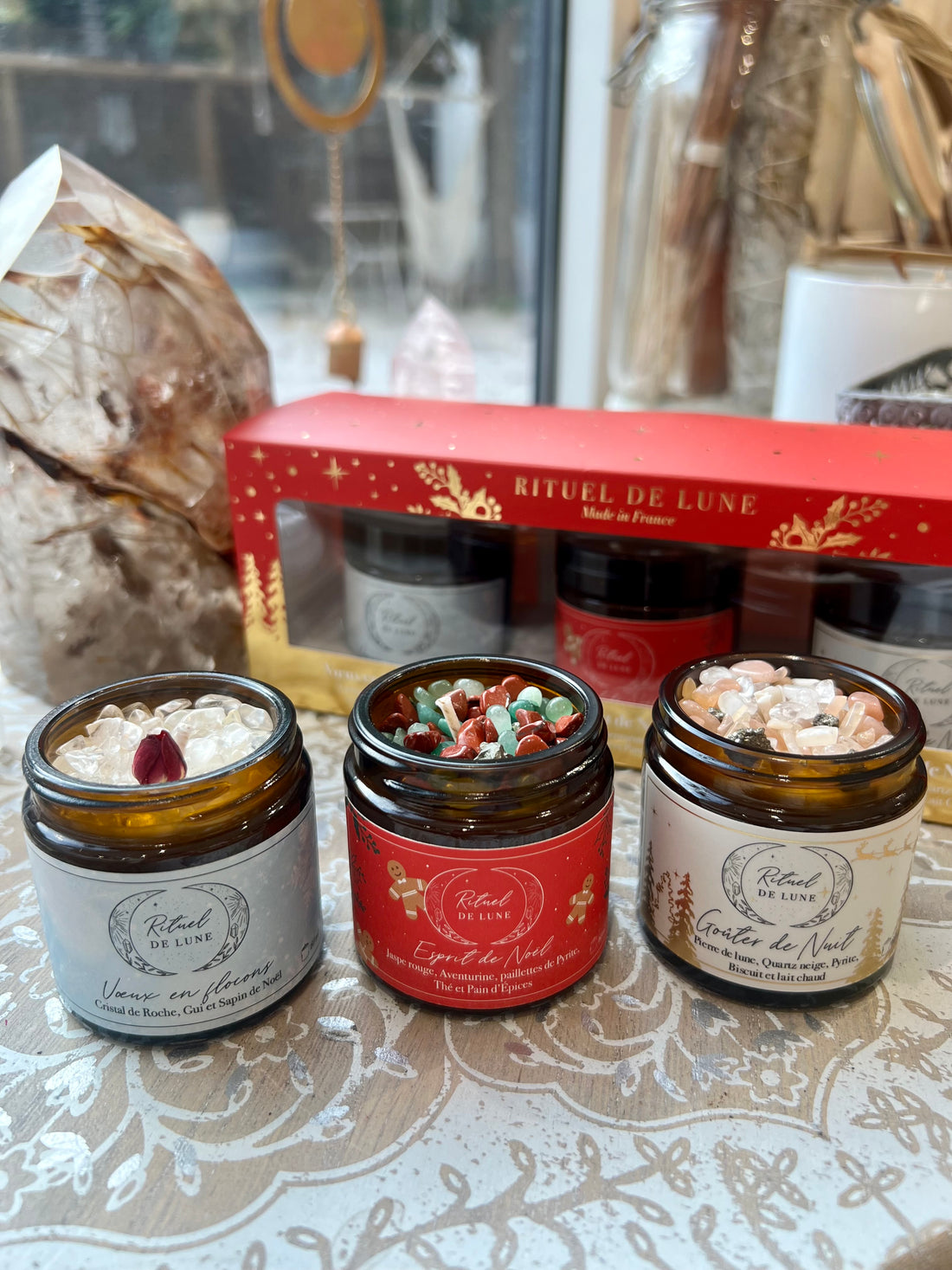 Lot de 3 bougies Rituel de Lune