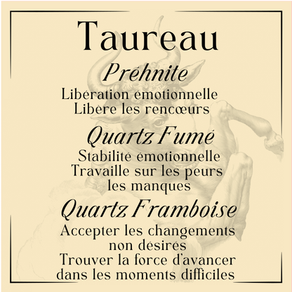 Kit de Pierres Signe Taureau