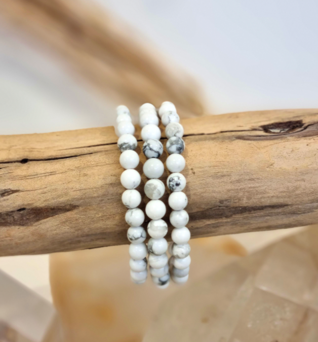 Bracelet boule Howlite 6mm