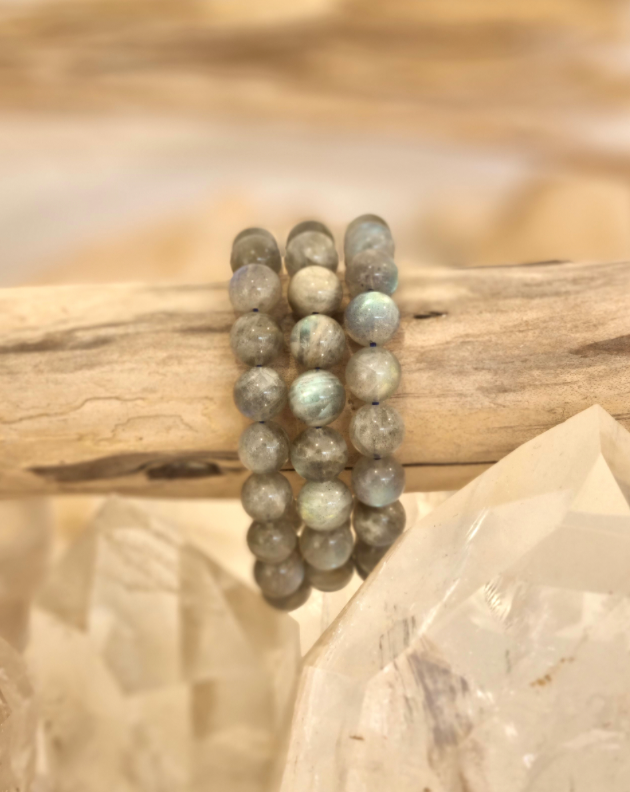 Bracelet boule Labradorite 10mm