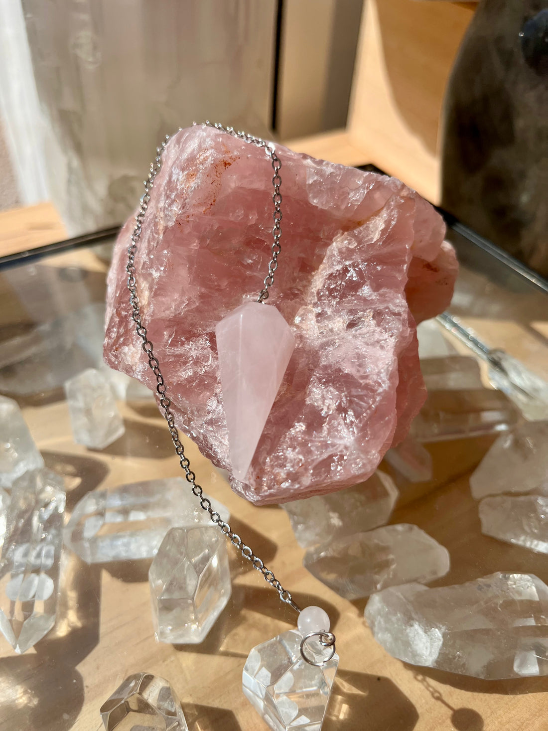 Pendule Quartz Rose