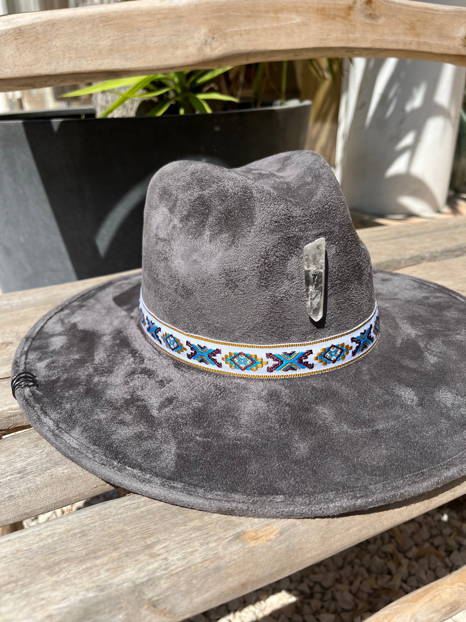 Chapeau Boho gris