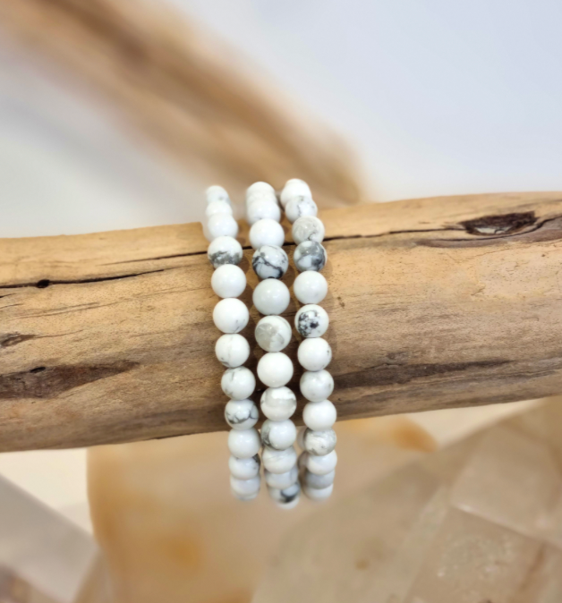 bracelet boule howlite