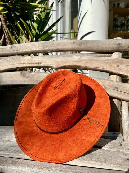 Chapeau Boho Ibiza Tribal &amp; Quartz Fumé