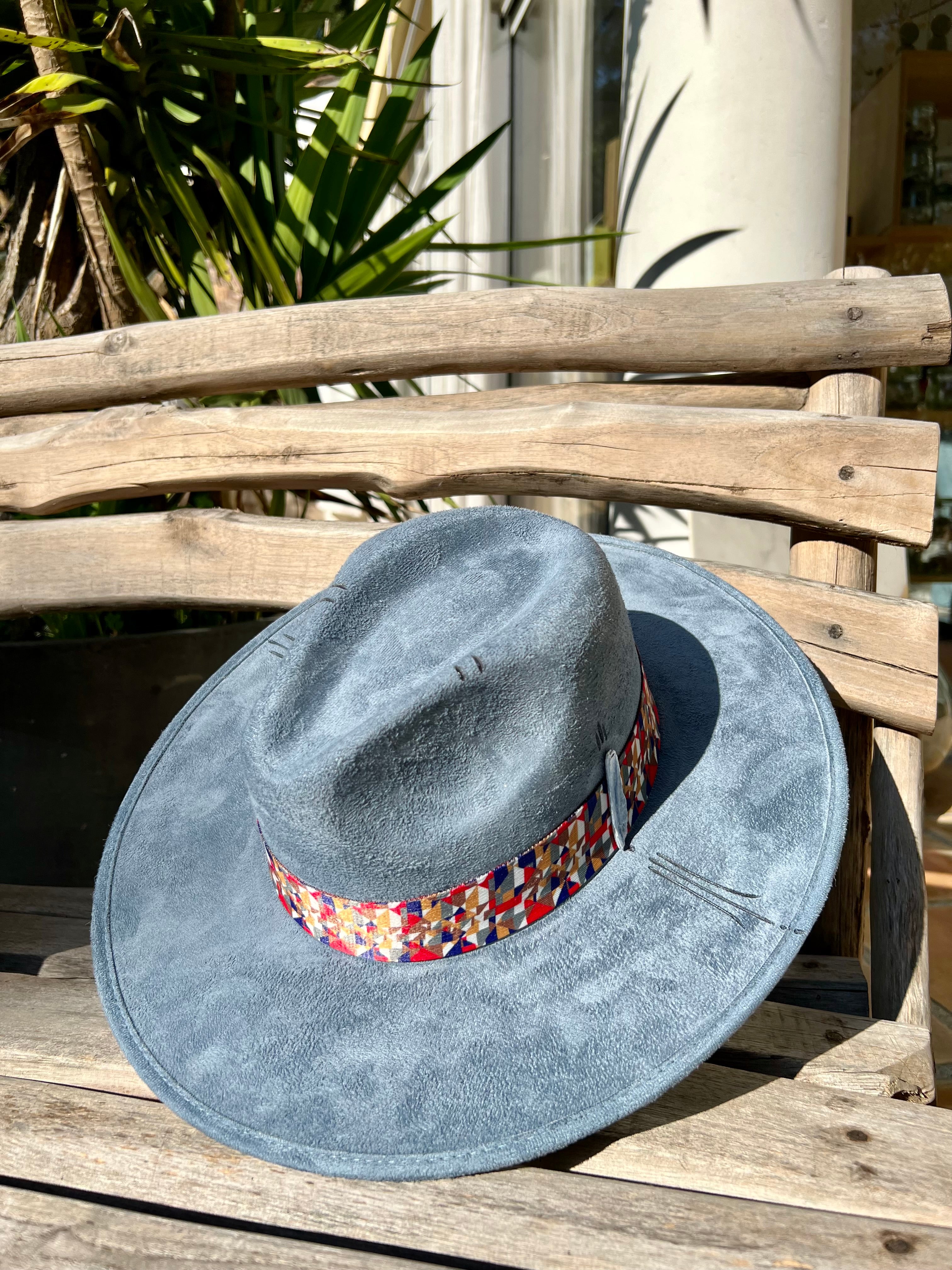 Chapeau Boho Ibiza Tribal &amp; Cyanite