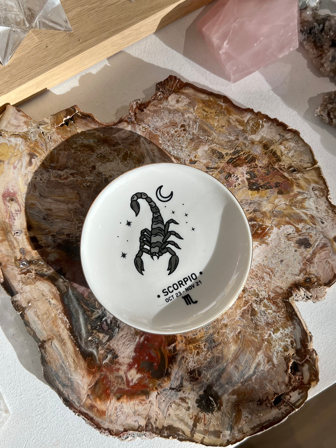 coupelle avec signe astro scorpion