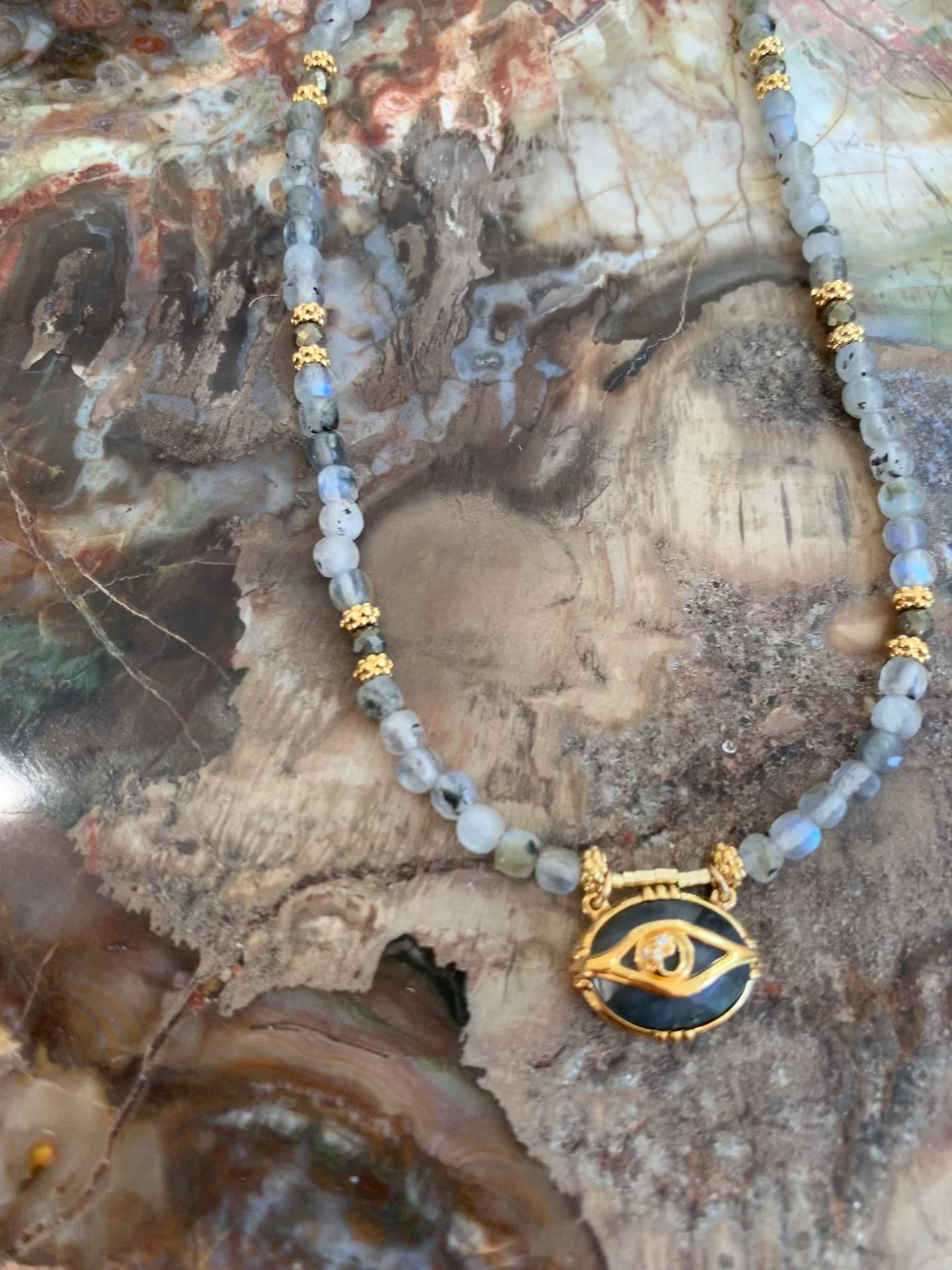 Collier Oeil Labradorite